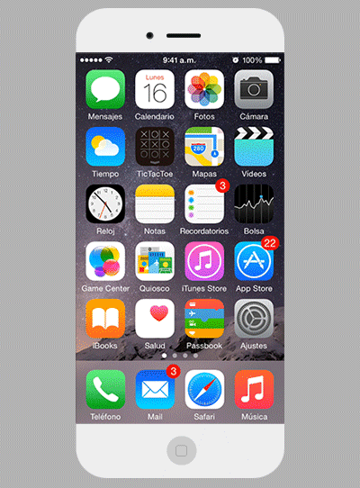 Live gameplay of TicTacToe Widget Edition inside the iOS Notification Center
